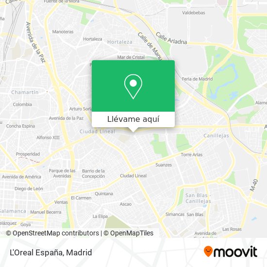 Mapa L'Oreal España