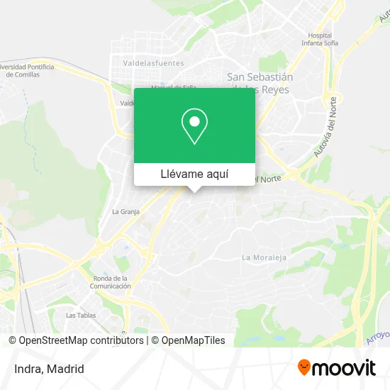 Mapa Indra