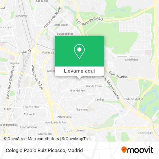 Mapa Colegio Pablo Ruiz Picasso