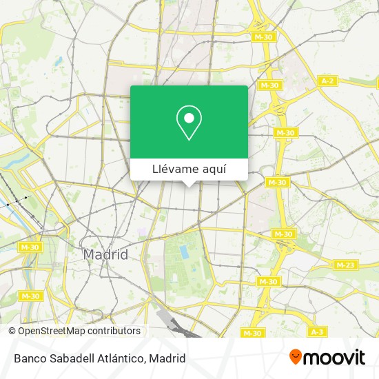 Mapa Banco Sabadell Atlántico