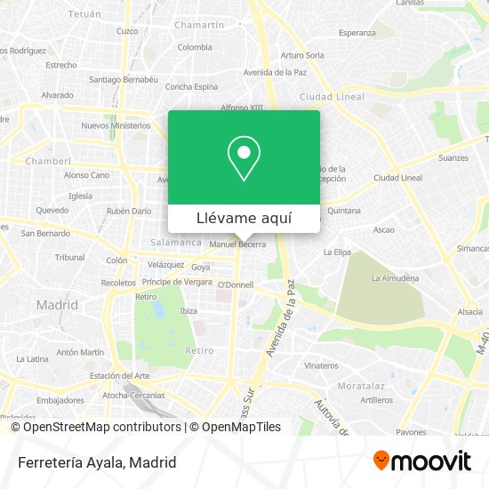 Mapa Ferretería Ayala