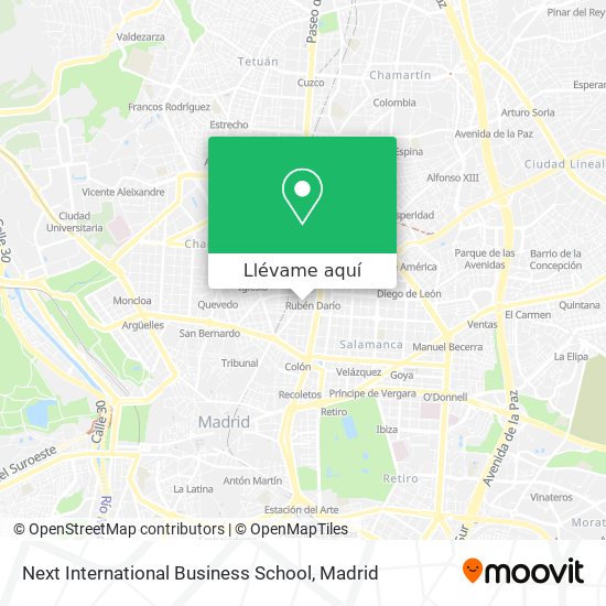 Mapa Next International Business School