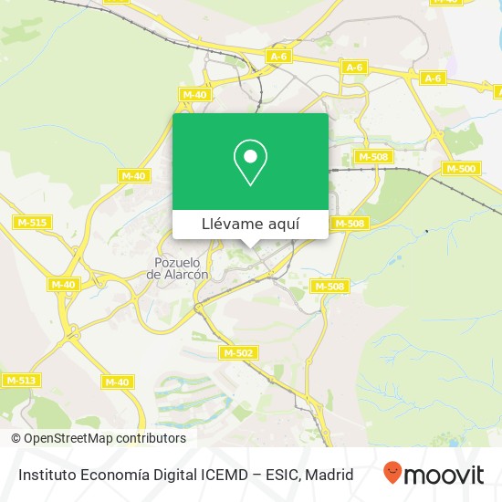 Mapa Instituto Economía Digital ICEMD – ESIC