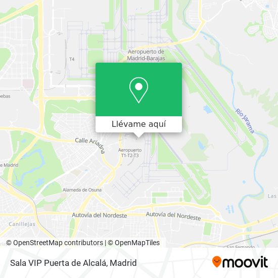 Mapa Sala VIP Puerta de Alcalá