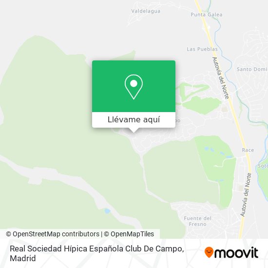 Mapa Real Sociedad Hípica Española Club De Campo