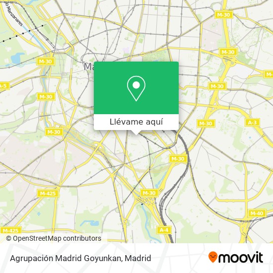 Mapa Agrupación Madrid Goyunkan