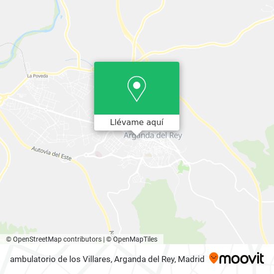Mapa ambulatorio de los Villares, Arganda del Rey