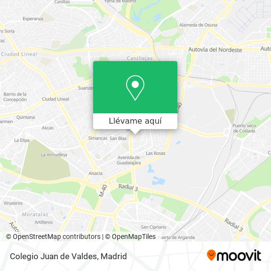 Mapa Colegio Juan de Valdes