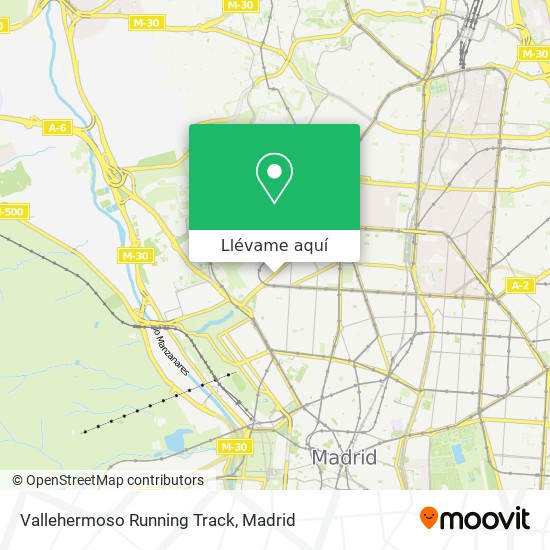 Mapa Vallehermoso Running Track