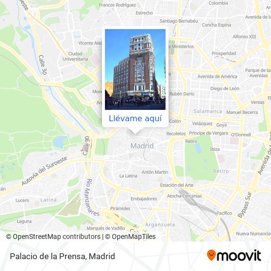 Mapa Palacio de la Prensa