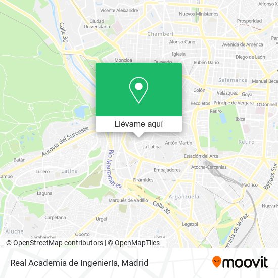 Mapa Real Academia de Ingeniería