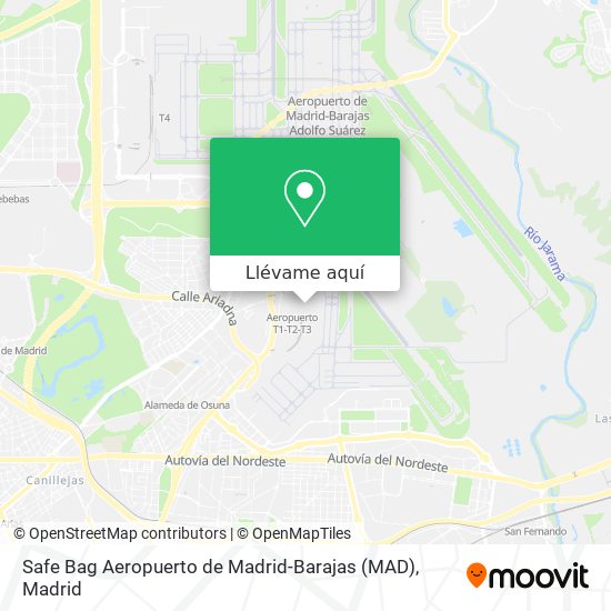 Mapa Safe Bag Aeropuerto de Madrid-Barajas (MAD)
