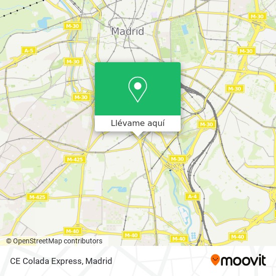 Mapa CE Colada Express