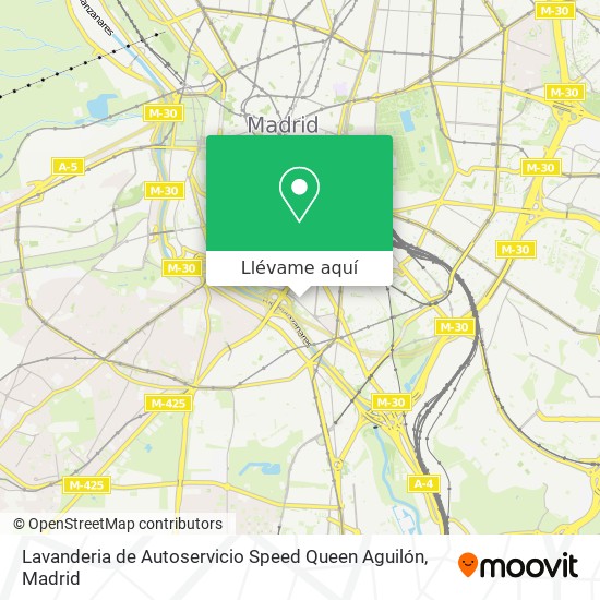 Mapa Lavanderia de Autoservicio Speed Queen Aguilón