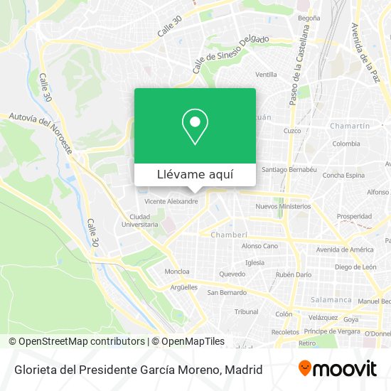 Mapa Glorieta del Presidente García Moreno