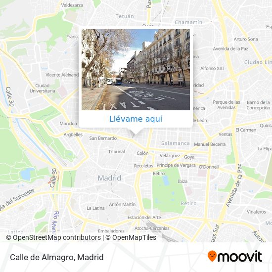 Mapa Calle de Almagro