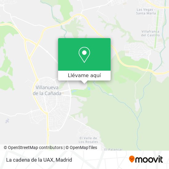Mapa La cadena de la UAX