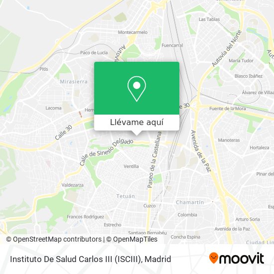 Mapa Instituto De Salud Carlos III (ISCIII)