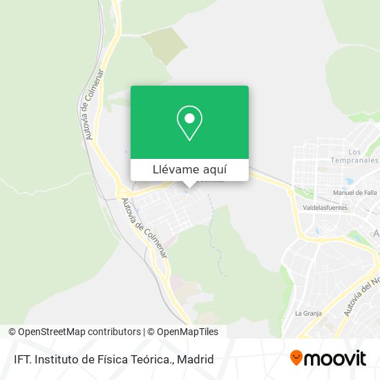 Mapa IFT. Instituto de Física Teórica.