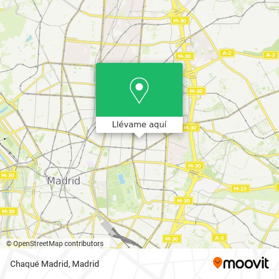 Mapa Chaqué Madrid