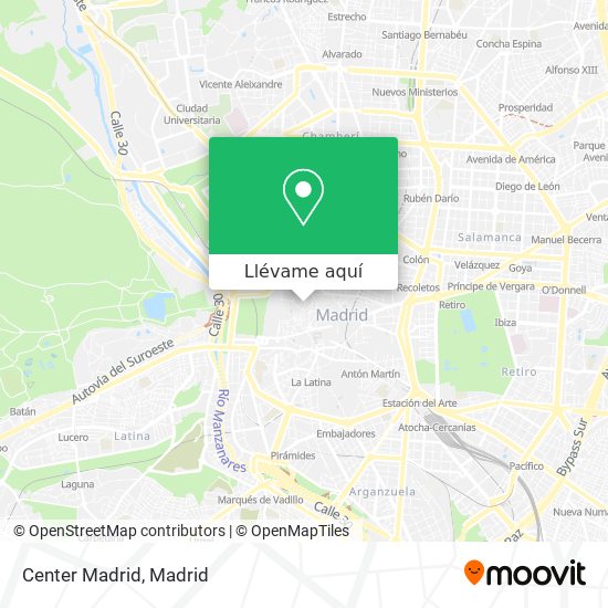 Mapa Center Madrid