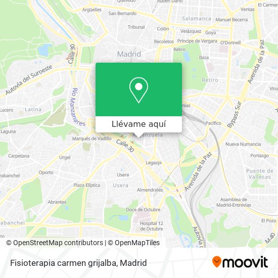 Mapa Fisioterapia carmen grijalba