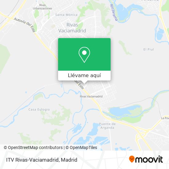 Mapa ITV Rivas-Vaciamadrid