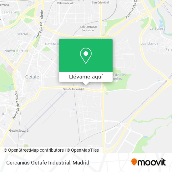 Mapa Cercanías Getafe Industrial