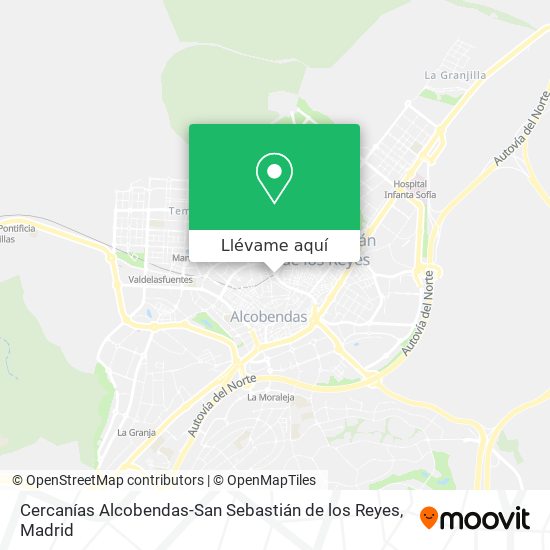 Mapa Cercanías Alcobendas-San Sebastián de los Reyes