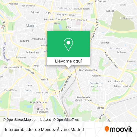 Mapa Intercambiador de Méndez Álvaro