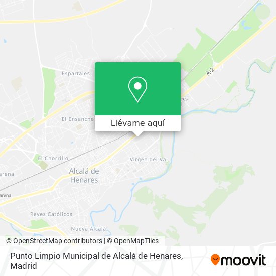Mapa Punto Limpio Municipal de Alcalá de Henares