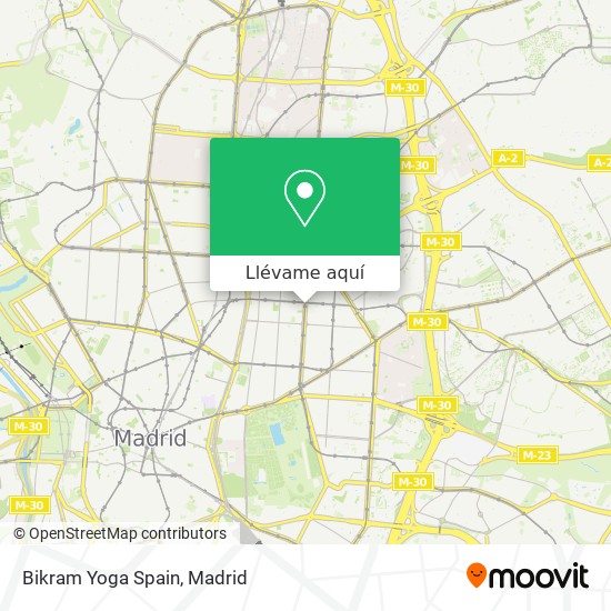 Mapa Bikram Yoga Spain
