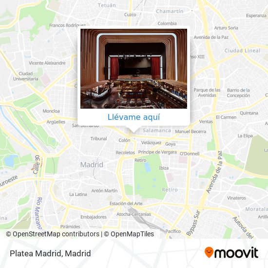 Mapa Platea Madrid