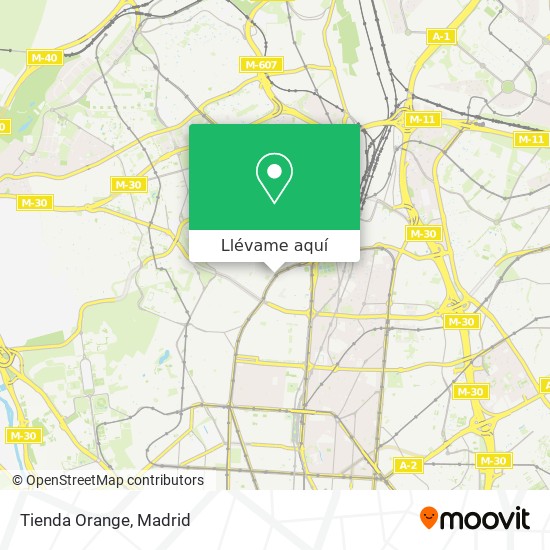 Mapa Tienda Orange