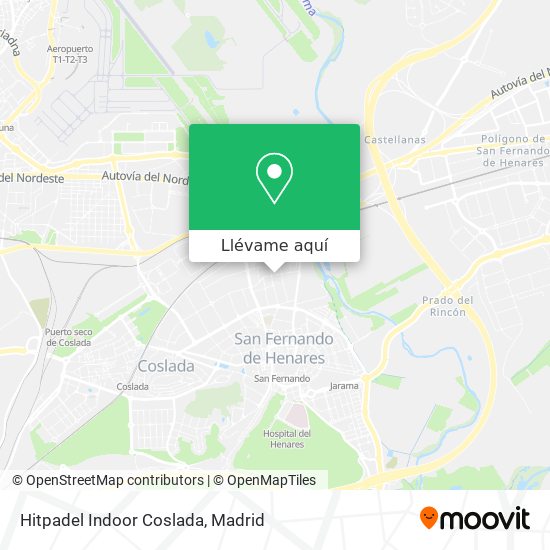 Mapa Hitpadel Indoor Coslada