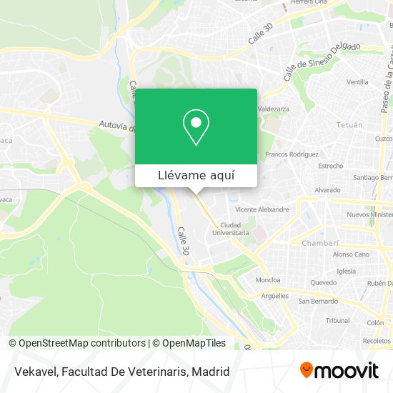 Mapa Vekavel, Facultad De Veterinaris