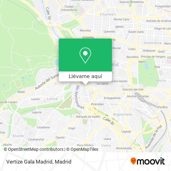 Mapa Vertize Gala Madrid