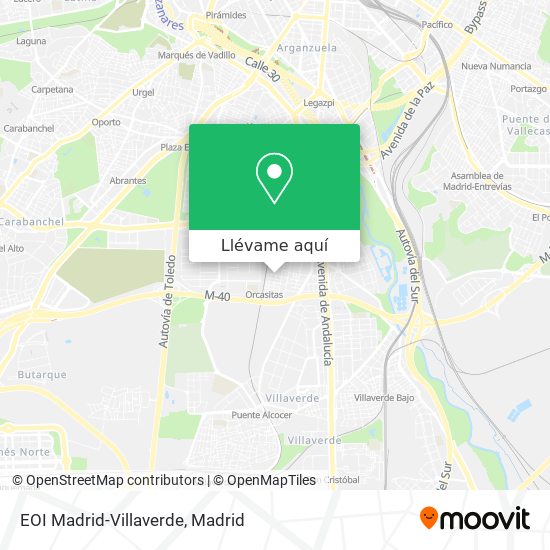 Mapa EOI Madrid-Villaverde