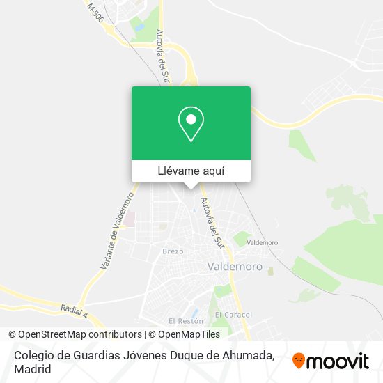 Mapa Colegio de Guardias Jóvenes Duque de Ahumada