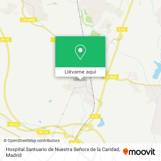 Mapa Hospital Santuario de Nuestra Señora de la Caridad