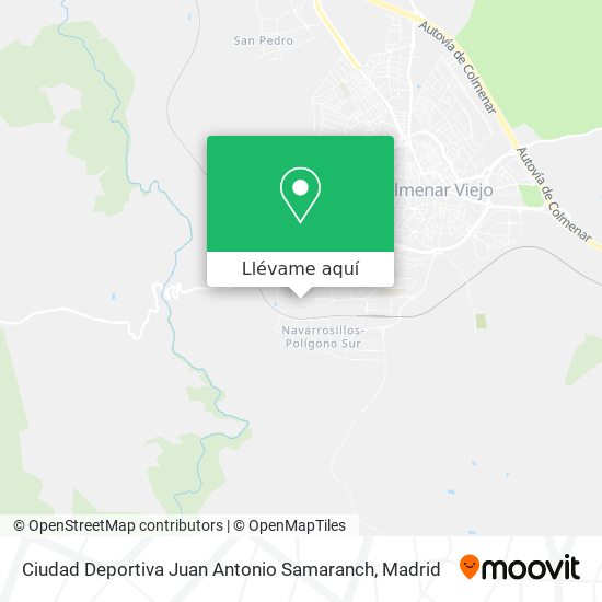 Mapa Ciudad Deportiva Juan Antonio Samaranch