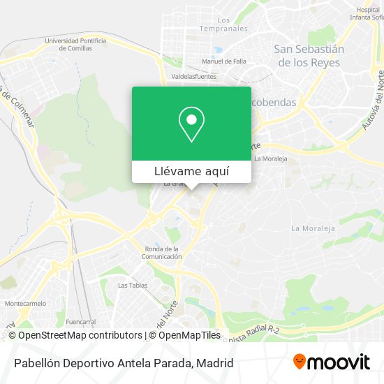 Mapa Pabellón Deportivo Antela Parada