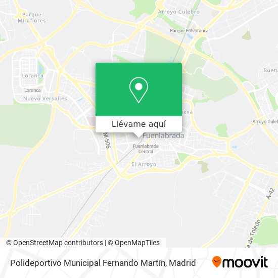 Mapa Polideportivo Municipal Fernando Martín