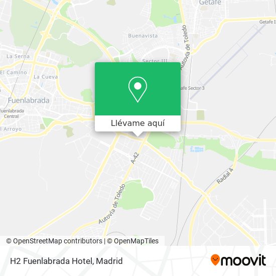 Mapa H2 Fuenlabrada Hotel