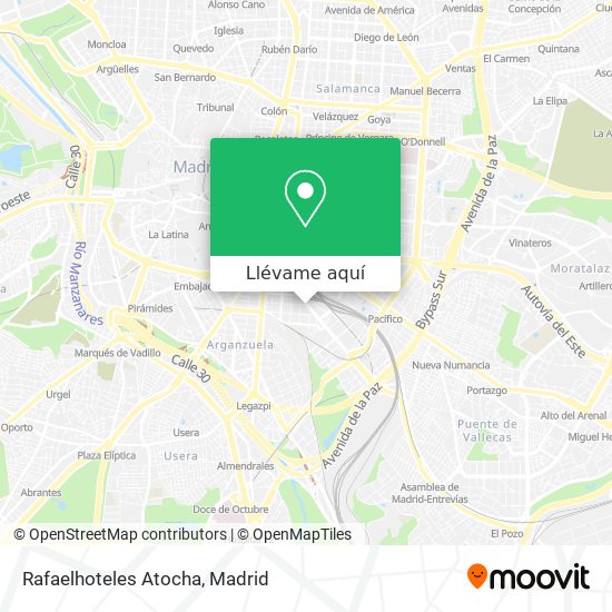 Mapa Rafaelhoteles Atocha