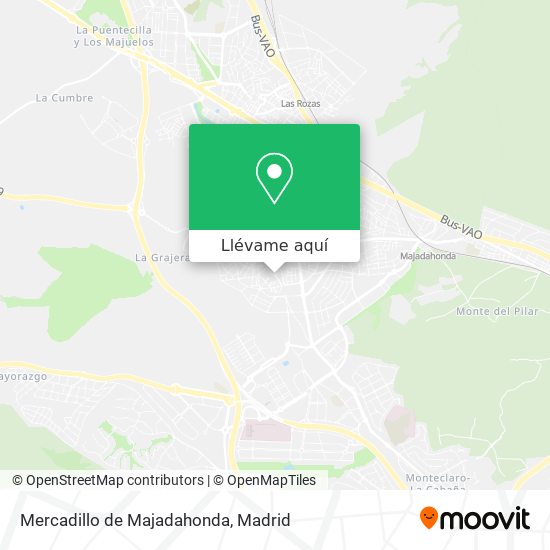 Mapa Mercadillo de Majadahonda