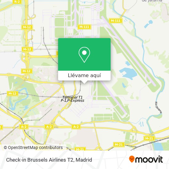 Mapa Check-in Brussels Airlines T2