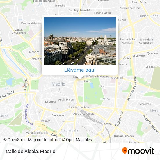 Mapa Calle de Alcalá