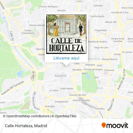 Mapa Calle Hortaleza
