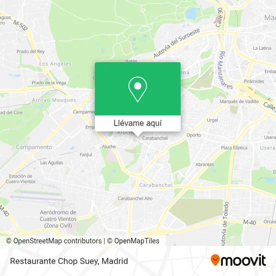 Mapa Restaurante Chop Suey